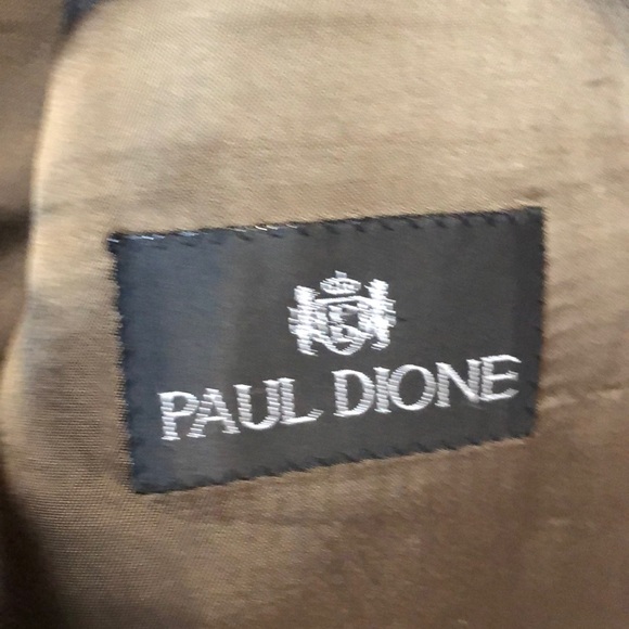 Paul Dione suit jacket Men's 45 R 100% wool sport coat formal blazer pinstripe - Picture 7 of 14